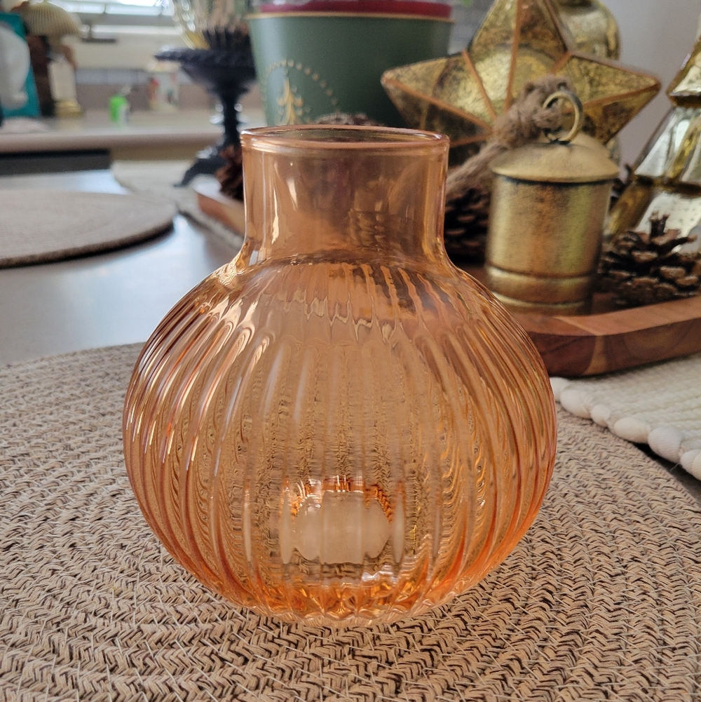 Room Essentials Amber Glass Bud Vase